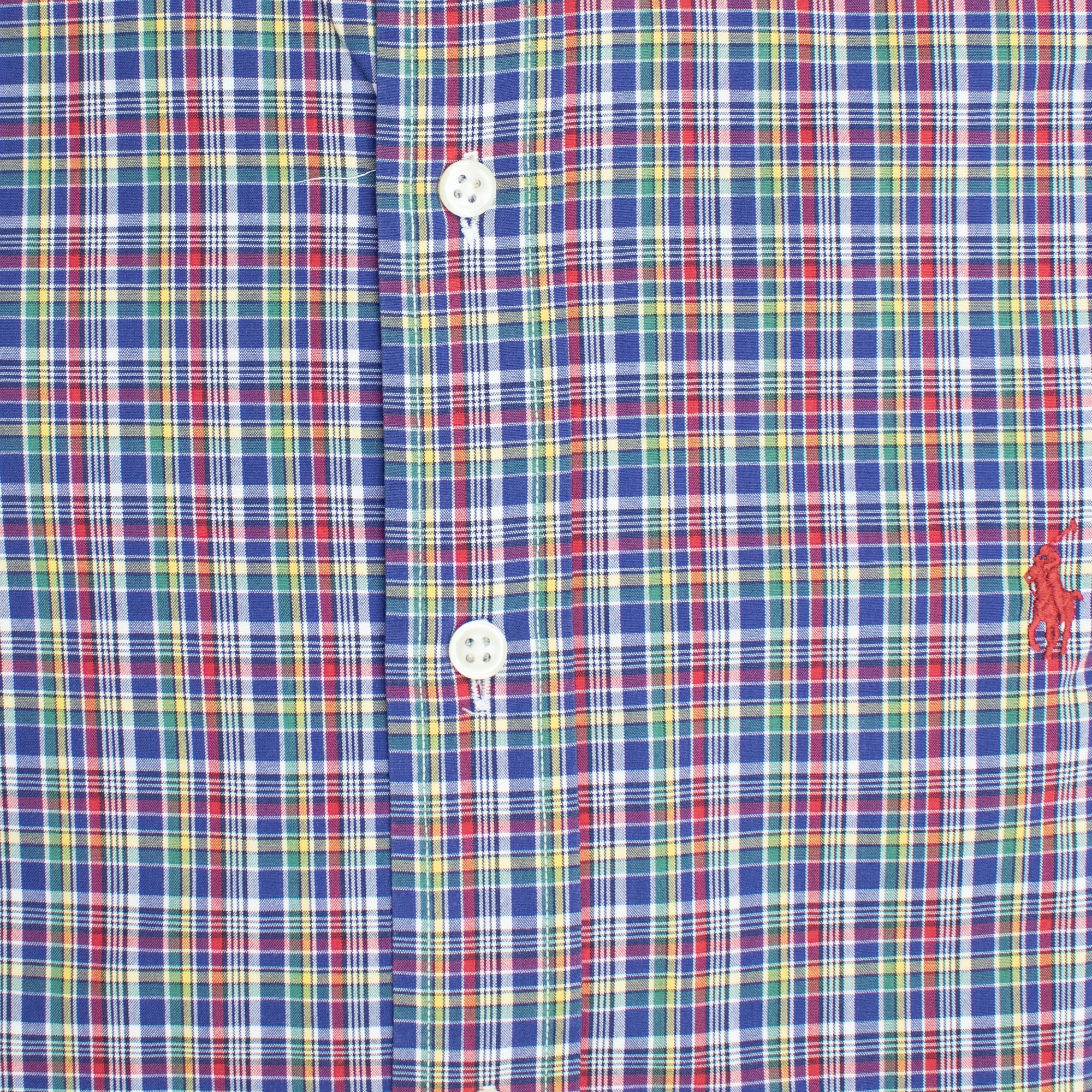 Vintage 100% Cotton Green Plaid Blaire Large Long Sleeve Shirt — Ralph  Lauren