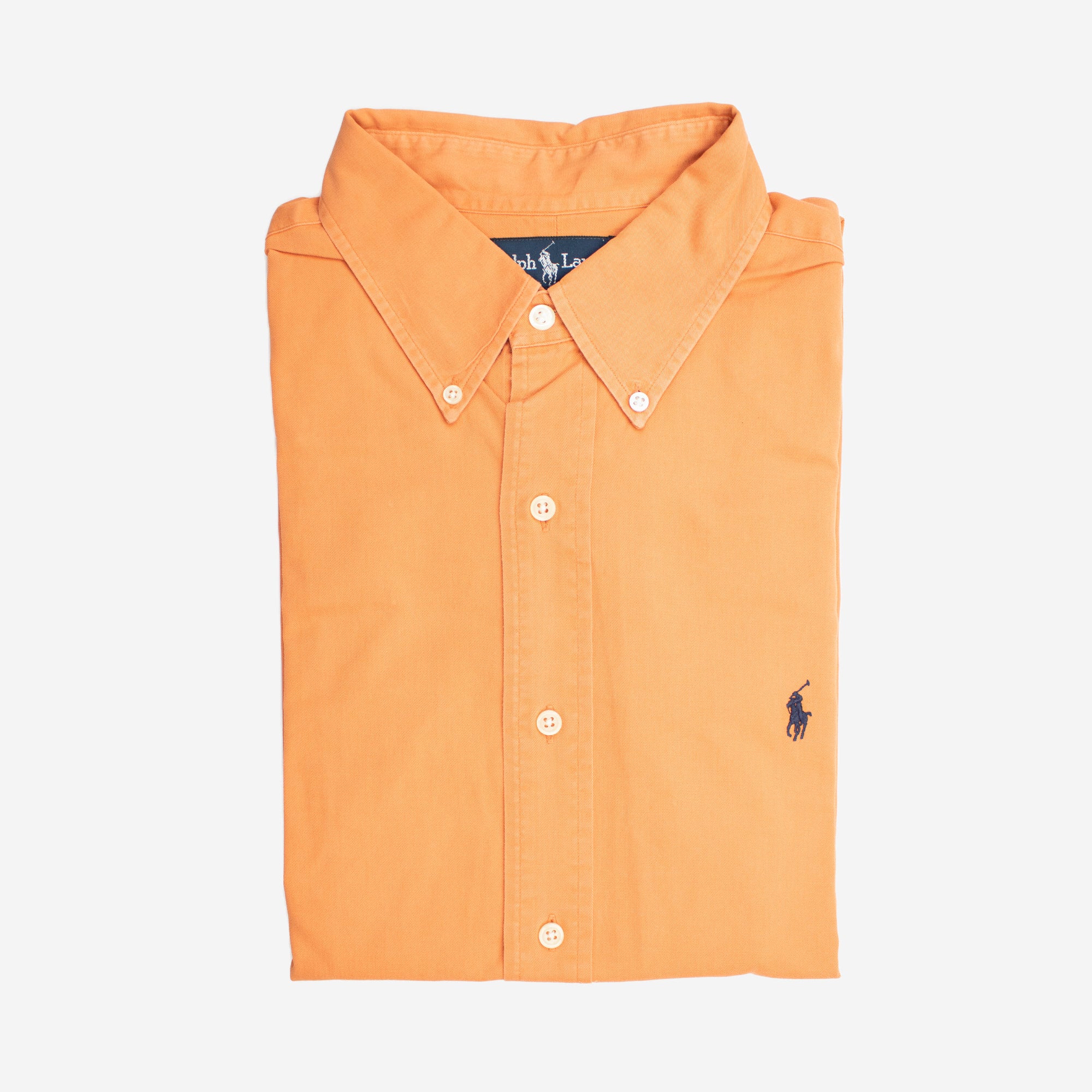 Vintage 100% Cotton Orange Blaire Extra Large Long Sleeve Shirt — Ralph  Lauren