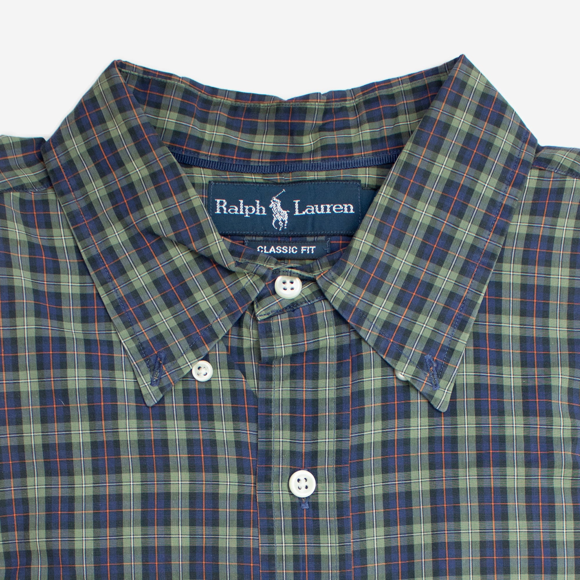 Polo ralph lauren blue & green plaid shirt 2025